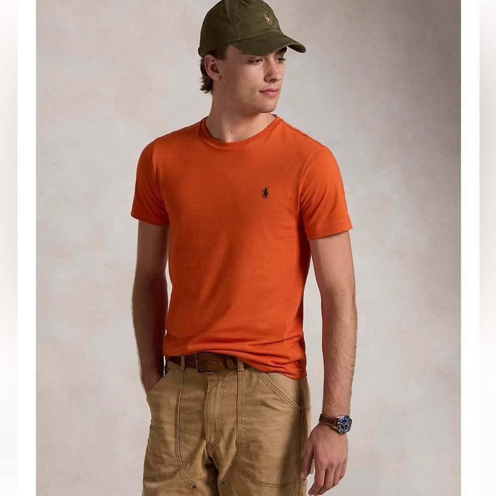 Polo Ralph Lauren men’s classic crewneck T-shirt, orange size XXL NWT in pkg